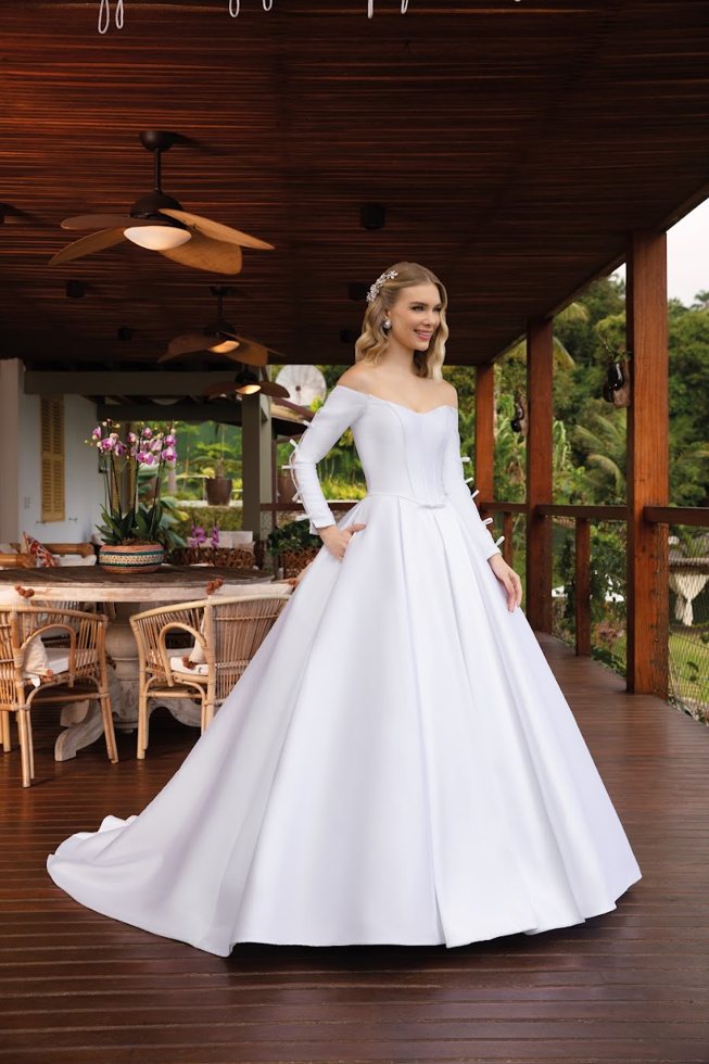 Princesa | Ombro a ombro | Cetim